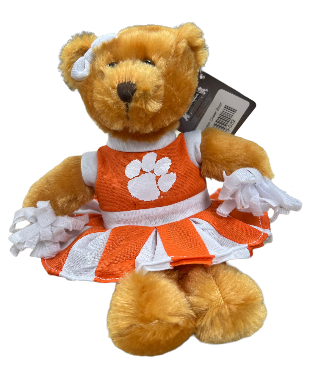 Clemson Cheer Bear 8"