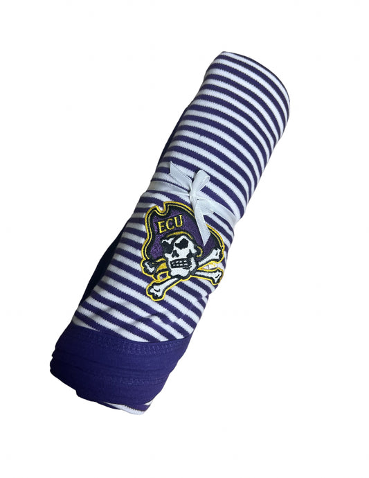 ECU Striped Baby Blanket