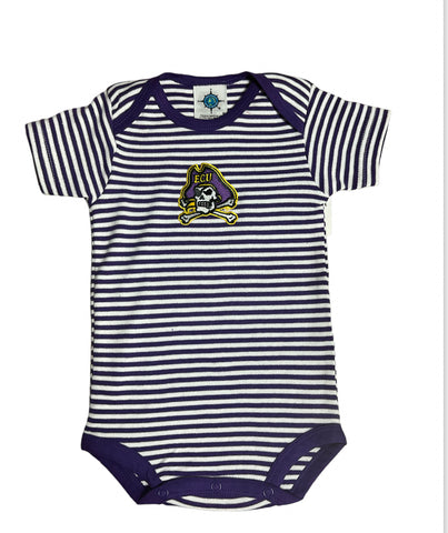 ECU Striped Infant Bodysuit