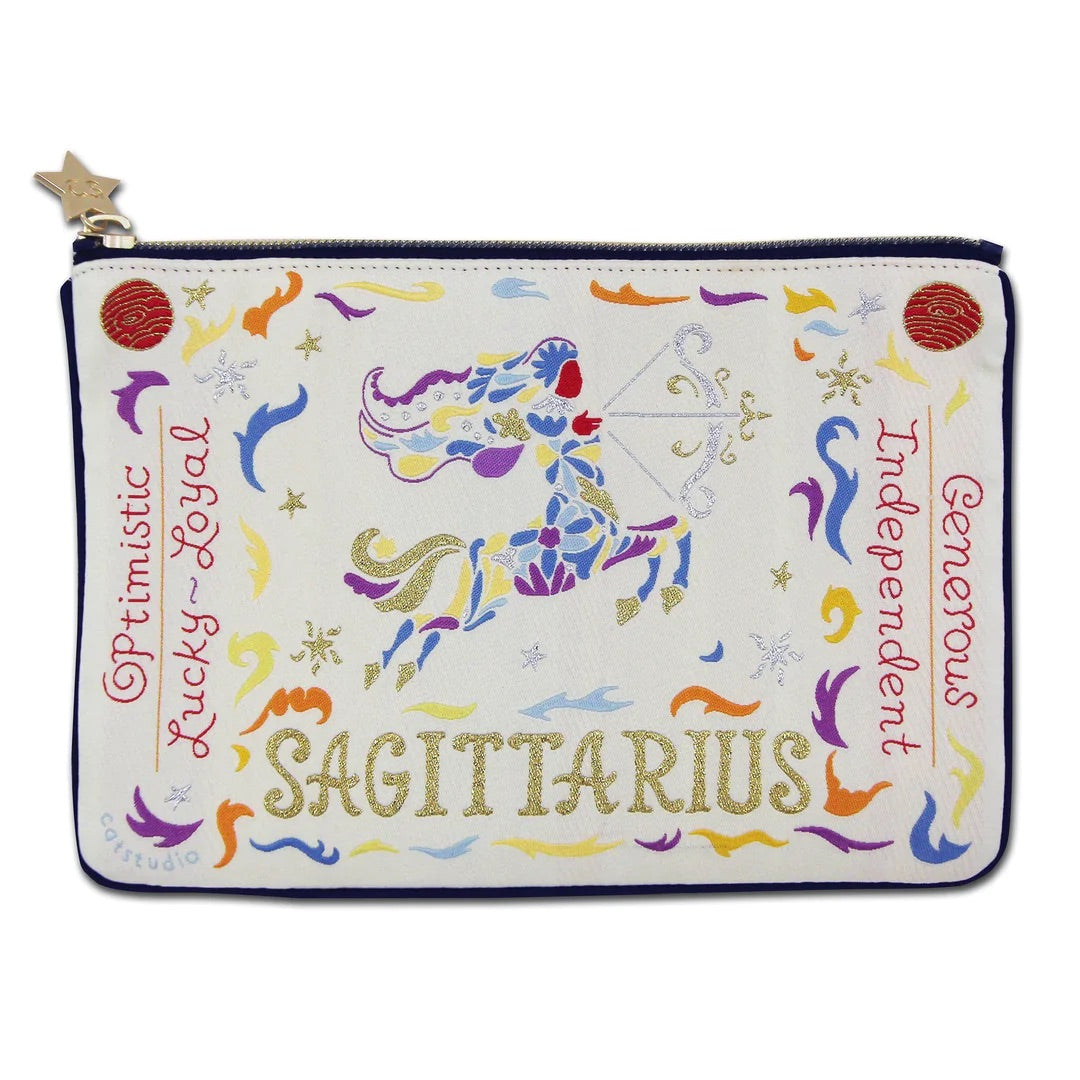 Sagittarius Zip Pouch - Natural