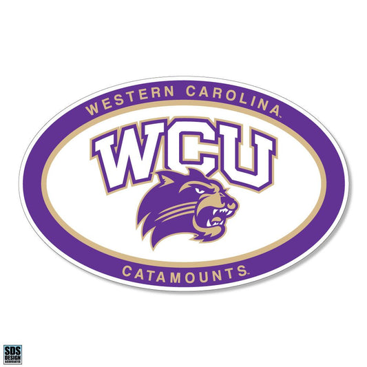 WCU Euro Arched Mascot Decal