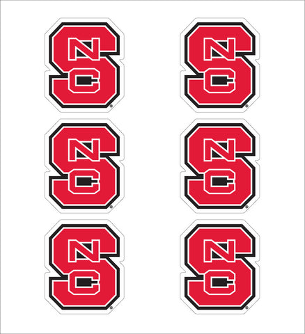 NC State "NCS" Interlock Vinyl Decal - 1"