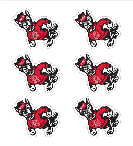 NC State Strutting Wolf Vinyl Decal - 1"
