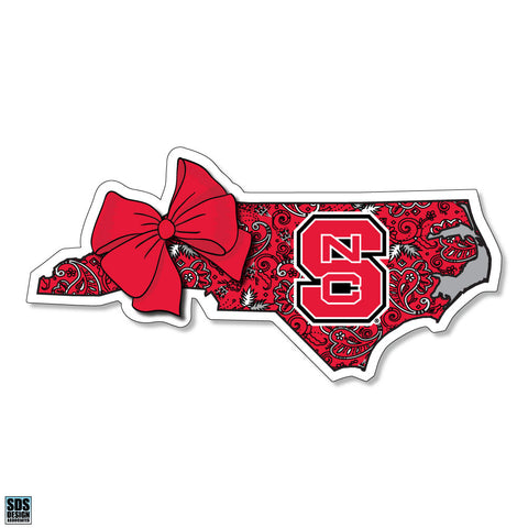 NC State "Paisley State " Vinyl Decal
