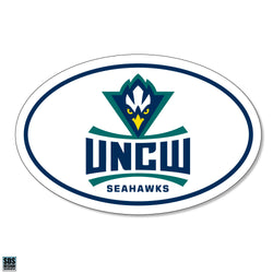 UNCW Oval White Decal