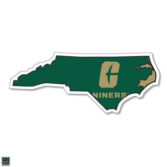 UNCC "State Shape" Vinyl Decal