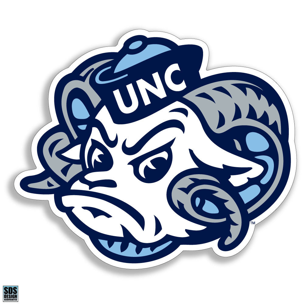 UNC Ram Head Decal