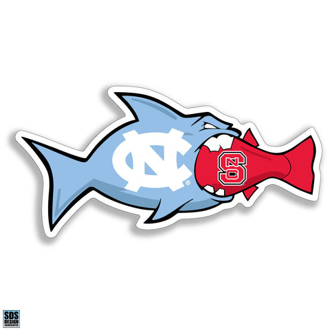 UNC/NC State Rival Fish Magnet