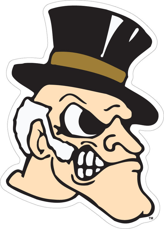 Wake Forest Deacon Head Vinyl Decal