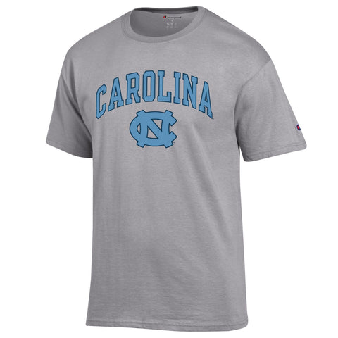 UNC Champion Arched Logo S/S Tee (Gray)