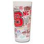 NC State Frosted Glass