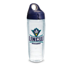 UNCW 24 oz. Clear Water Bottle